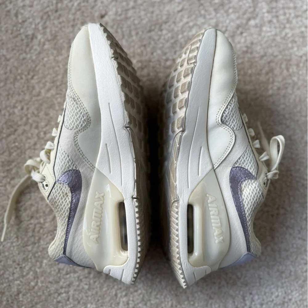 Women's Nike Air Max SYSTM Cream and Purple Sneakers SIZE 8 - Picture 7 of 11